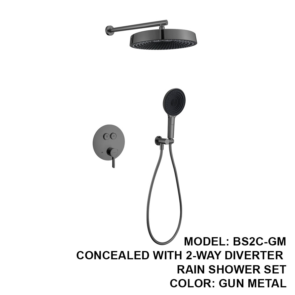 Boshsini-BS2C-GM-CONCEALED-WITH-2-WAY-DIVERTER--RAIN-SHOWER-SET-(GUN-METAL)